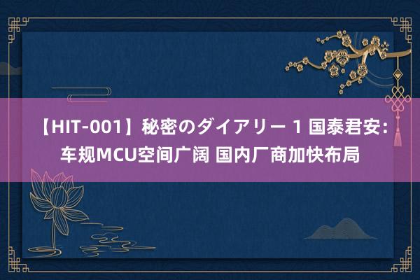 【HIT-001】秘密のダイアリー 1 国泰君安：车规MCU空间广阔 国内厂商加快布局