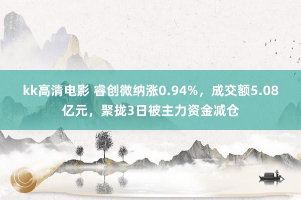 kk高清电影 睿创微纳涨0.94%，成交额5.08亿元，聚拢3日被主力资金减仓