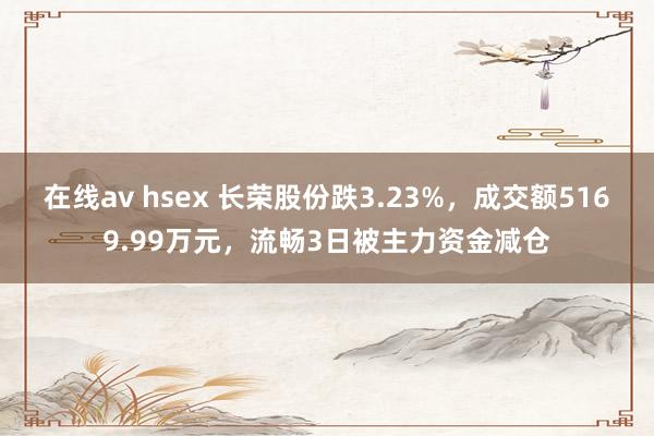 在线av hsex 长荣股份跌3.23%，成交额5169.99万元，流畅3日被主力资金减仓