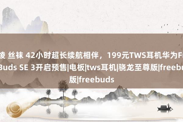 绫 丝袜 42小时超长续航相伴，199元TWS耳机华为FreeBuds SE 3开启预售|电板|tws耳机|骁龙至尊版|freebuds